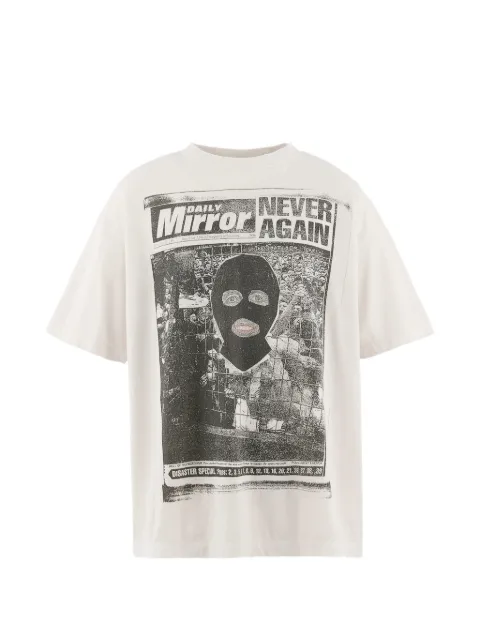 SAINT MXXXXXX x Jamie Reid graphic-print T-shirt Neutrals SMMK80000C02
