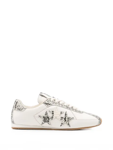 AMIRI python-effect star-patch sneakers White AW426SN0180