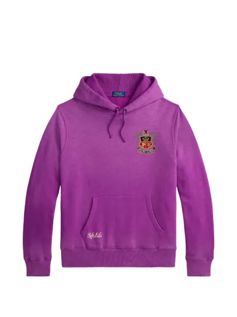 Polo Ralph Lauren crest-embroidered hoodie Purple 710B13507001