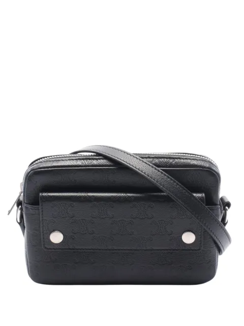 Celine Pre-Owned 2010-2026 Mini Triomphe Camera Bag crossbody bag Black VDUWAHO68JVLBN6T