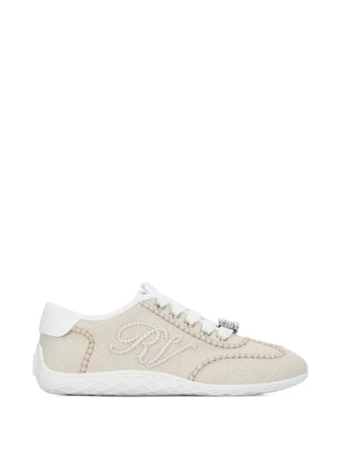Roger Vivier Viv crystal-embellished sneakers Neutrals RVW79344890V8K