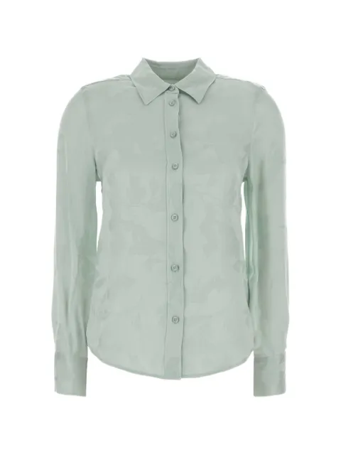 Calvin Klein jacquard floral-pattern shirt Green LV044F107G