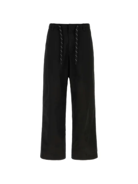 Balenciaga wide-leg drawstring trousers Black 871309TKP07