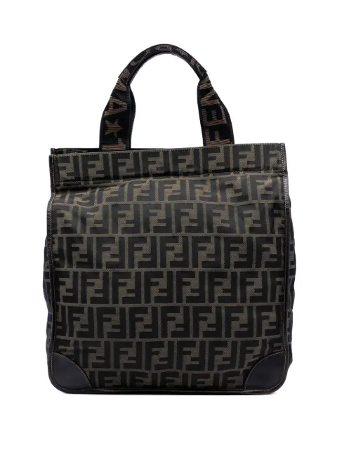 Fendi Pre-Owned 2000-2025 Zucca Canvas Shopping tote bag Brown ZCZECVL1LS6XREI5
