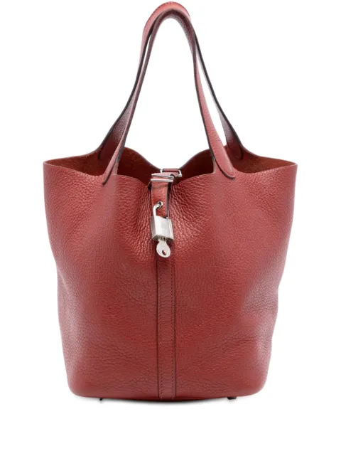 Hermès Pre-Owned 2009 Clemence Picotin Lock 22 handbag Red FVTAW7T45R4X8240