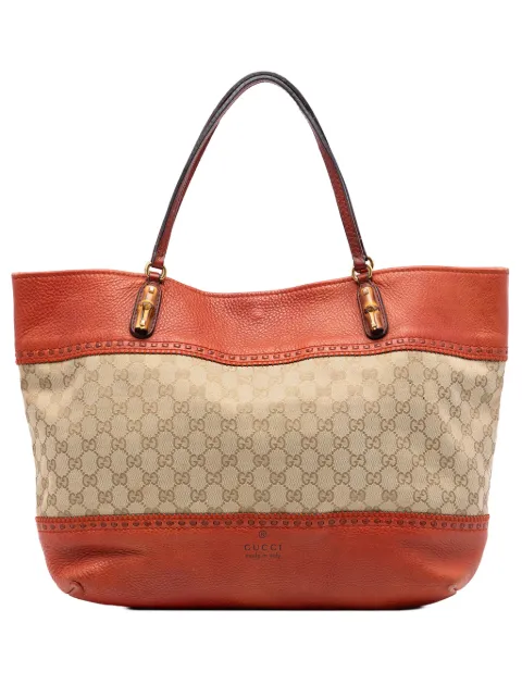Gucci Pre-Owned 2016-2026 Large GG Canvas Laidback Crafty tote bag Orange A7H5I1KKBXOPBBDF