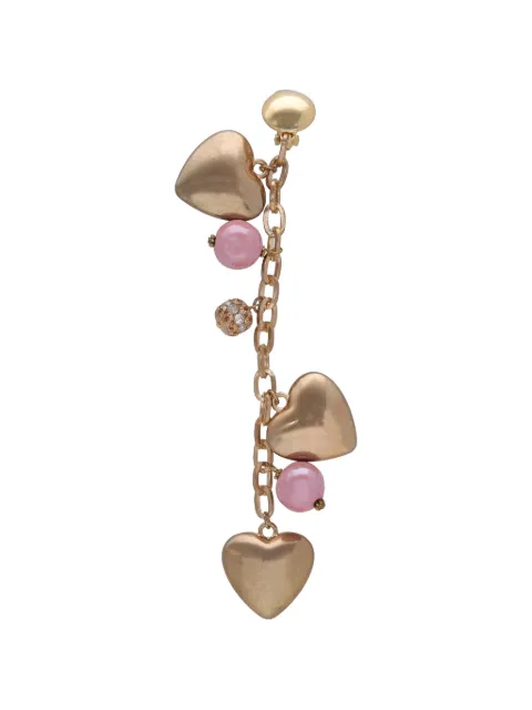 Ugo Correani Vintage heart charm drop clip-on earring Gold E1001119