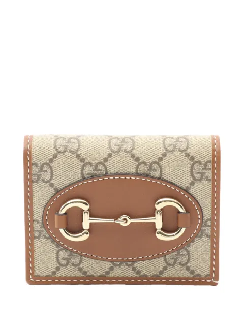 Gucci Pre-Owned 2016-2026 GG Supreme 1955 Wallet small wallets Brown ZF709ZRXHAX6XQNA