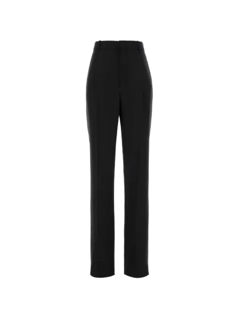 Saint Laurent pressed-crease wool trousers Black 871869Y2J02