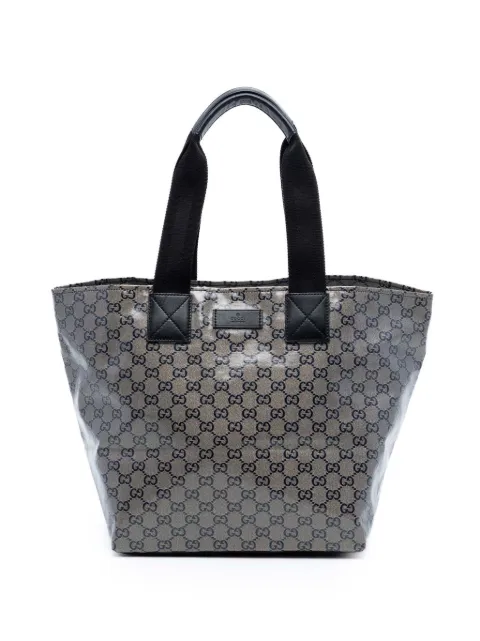 Gucci Pre-Owned 2016-2026 GG Crystal Web tote bag Grey 1KI9U2DEMP81JPD8