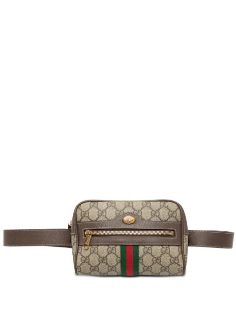 Gucci Pre-Owned 2016-2026 Small GG Supreme Web Ophidia belt bag Neutrals OT3DAYWR49W2KE84