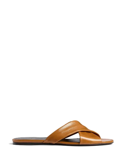 KHAITE Liria flat sandals Brown F31021027889