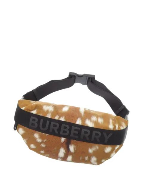 Burberry Pre-Owned 2018-2023 Logo Printed Nylon belt bag Brown 0A5XY442JPWTPTW5