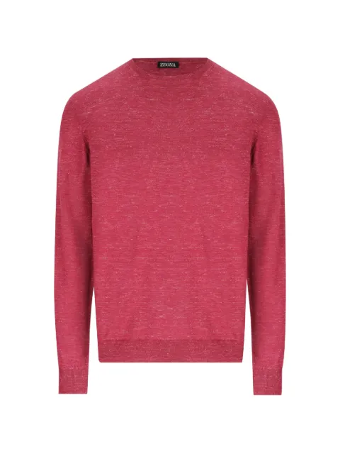 Zegna crew-neck sweater Red UHF91A3110