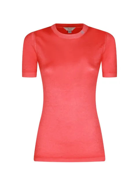 Malo Tavollozza short-sleeve cashmere sweater Red DXA396F1I41