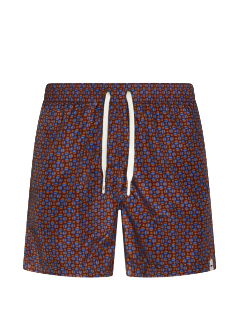 Altea geometric-print swim shorts Red 265340669