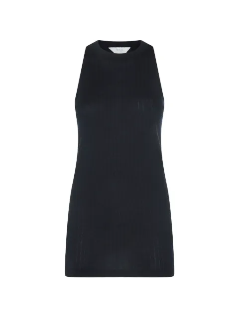 Malo Makò ribbed-knit cotton tank top Black DXF051F3I45