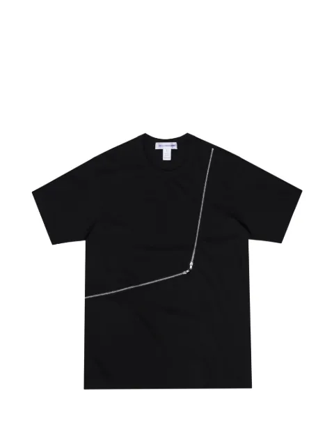 Comme des Garçons Homme Plus zip-detailed T-shirt Black PQT012