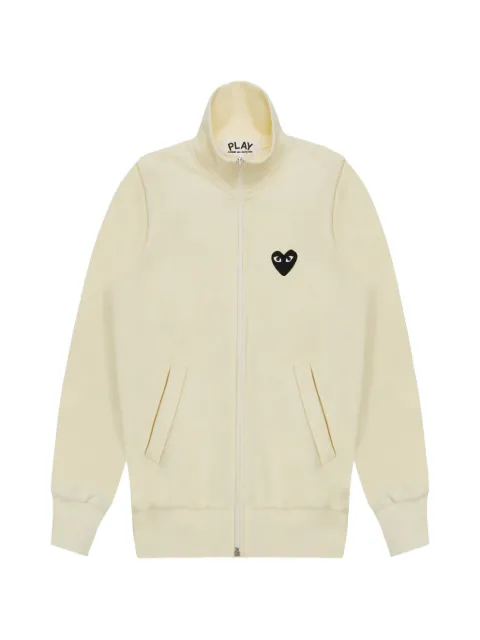 Comme Des Garçons Play Big Heart zip-up sweatshirt Neutrals AXT256051