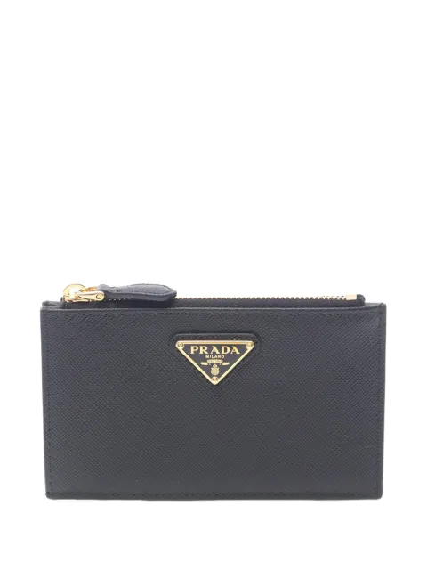 Prada Pre-Owned 2013-2026 Saffiano card holder Black ZUU3YLLOWSGACPL3