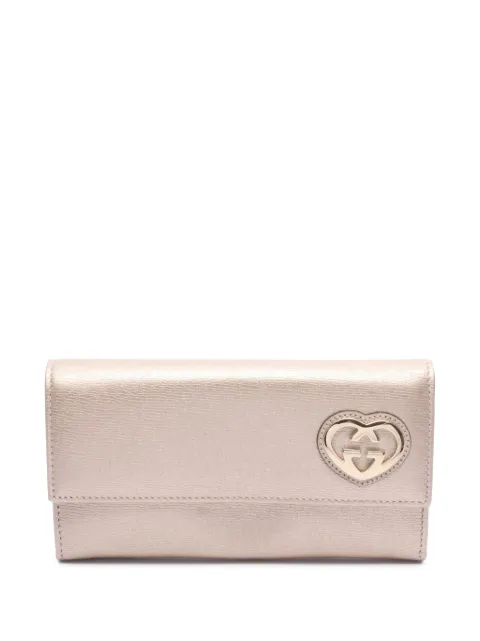 Gucci Pre-Owned 2000-2015 Leather Lovely Wallet long wallets Pink 0BG3WPH1KTREW7EN