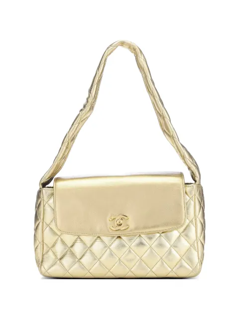 CHANEL Pre-Owned 1991 Hip Hop Collection Flap quilted shoulder bag Gold CHANELGOLD1994QUILTEDFLAP