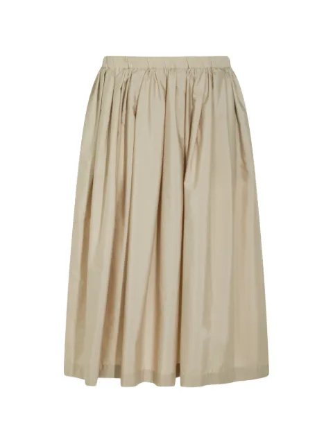 Nine In The Morning gathered flared midi skirt Neutrals LIL07R33SABBIA