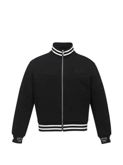MCM Essential logo ponte track jacket Black MHJGSBC01BK