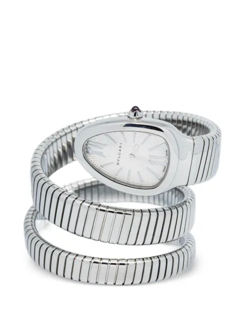 Bvlgari Pre-Owned Serpenti Tubogas 35mm watch White SP35S