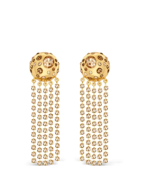 Oscar de la Renta crystal fringe chandelier earrings Gold P26J911TOP