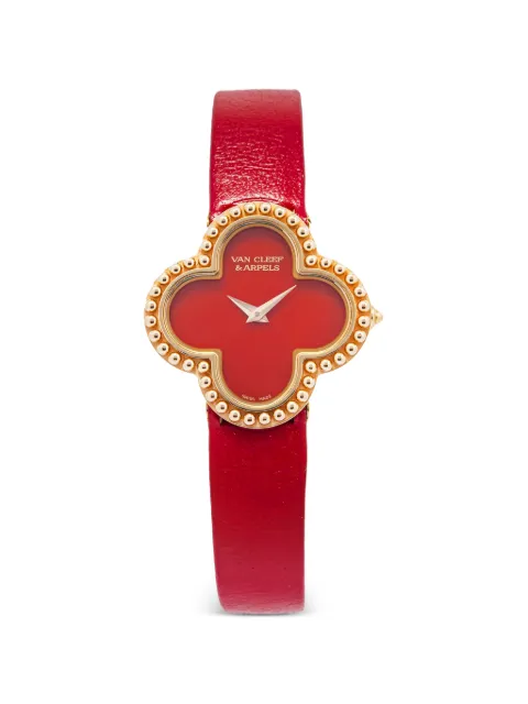 Van Cleef & Arpels Pre-Owned Alhambra beaded 26mm watch Red 236574