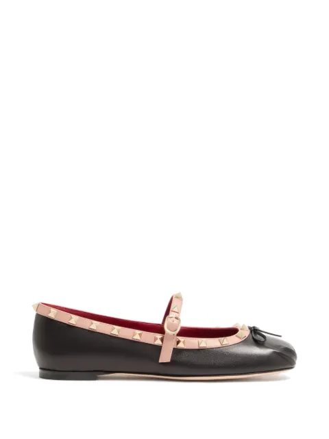 Valentino Garavani mary-jane Rockstud ballerina in nappa 05mm Black WS0QA5XGR
