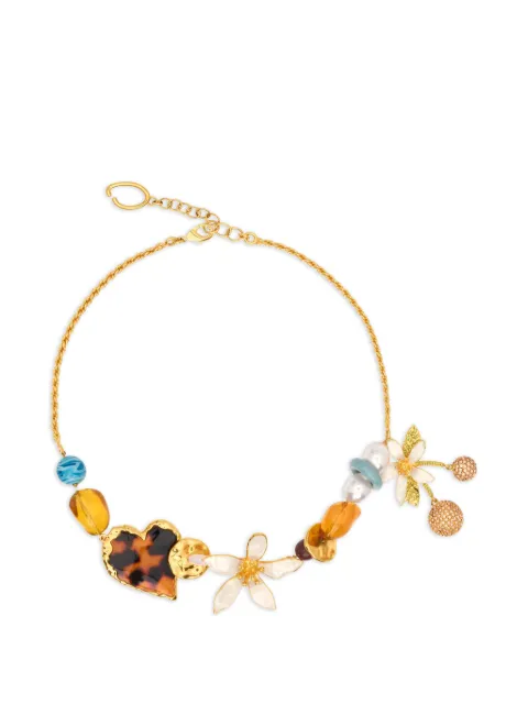 Oscar de la Renta Orange Blossom charm necklace Gold P26J823MUL