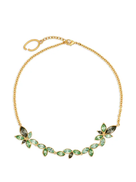Oscar de la Renta Navette crystal necklace Gold P26J819PDT