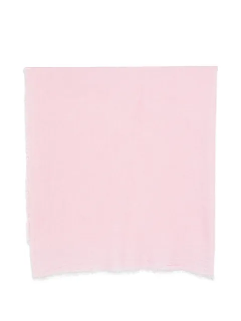 Faliero Sarti Penny frayed-edge scarf Pink E260449