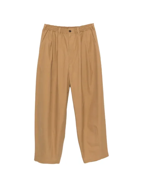 Comme des Garçons Homme pleated elasticated-waist trousers Neutrals HQP006