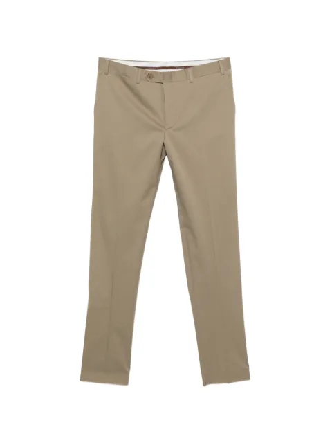 Canali pressed-crease straight-leg trousers Neutrals 71019AV04105