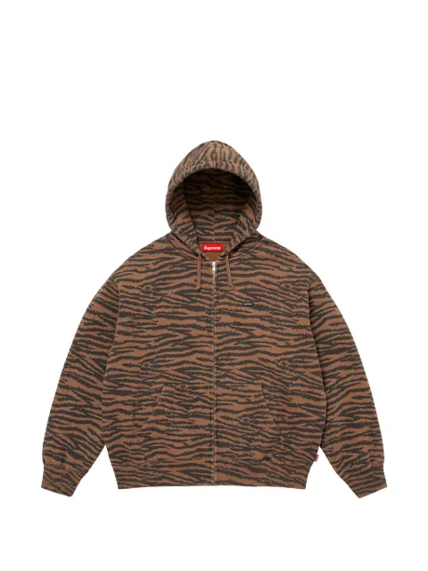 Supreme Small Box animal-print hoodie Brown SU27352