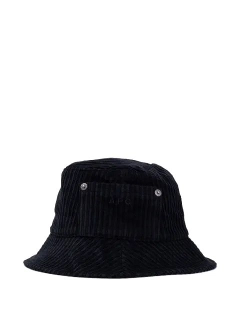 A.P.C. Thais corduroy bucket hat Black 241252F015002