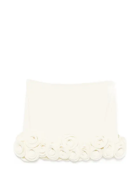 La Reveche Ivette floral-appliqué beach cover-up Neutrals IVETTE