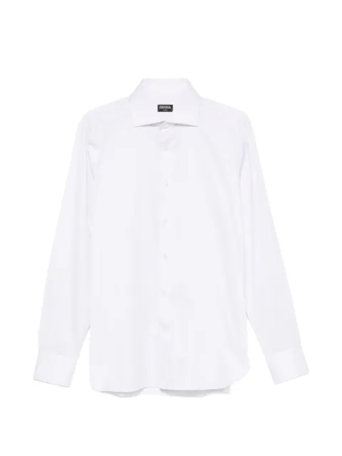 Zegna long-sleeve spread-collar shirt White 301036A39MS0BA