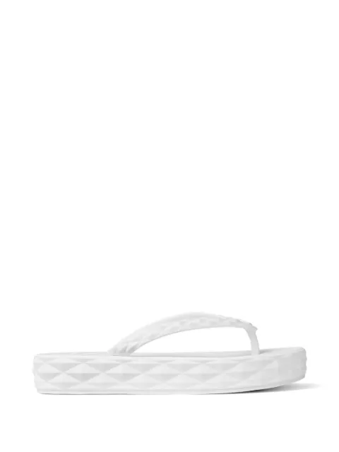 Jimmy Choo Diamond flip flops White DIAMONDFLIPFLOPORUB