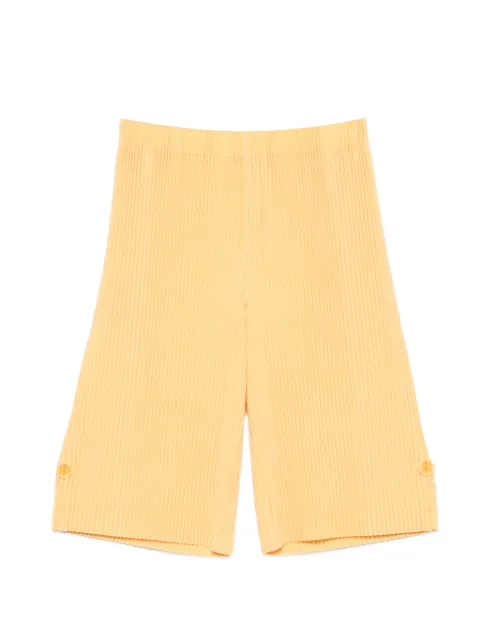 Homme Plissé Issey Miyake Wear or Wrap pleated shorts Yellow HP66JF212