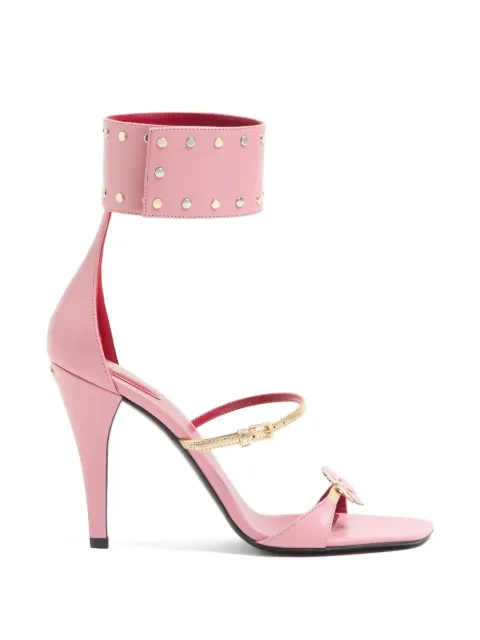 Valentino Garavani Cuffie sandal in kidskin 100mm Pink WS0PM7WUP