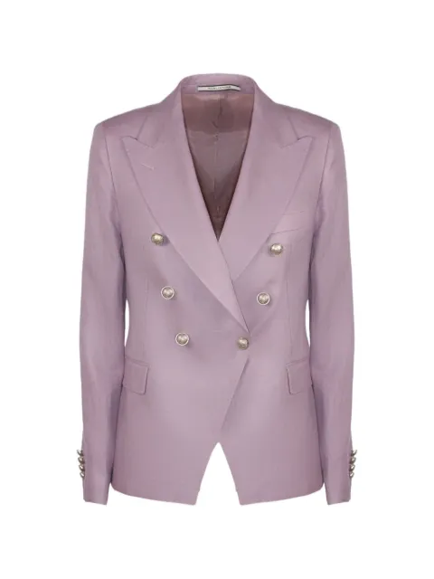 Tagliatore Alicya double-breasted blazer Purple JALICYA10B260019