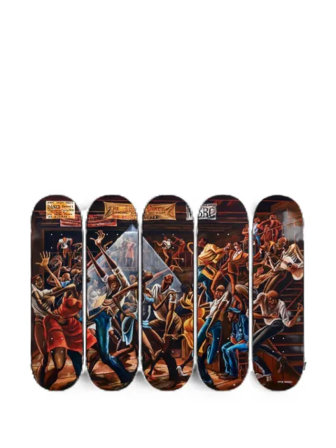 Supreme Ernie Barnes skateboard deck set of 6 Brown SU27343
