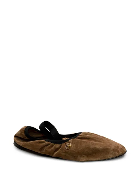 Versace Guanto suede ballerinas Brown 10241651A17836