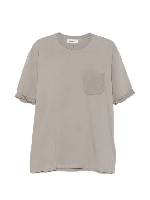 Premiata logo-print chest-pocket T-shirt Grey PA1051MD