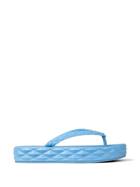 Jimmy Choo Diamond flip flops Blue DIAMONDFLIPFLOPORUB