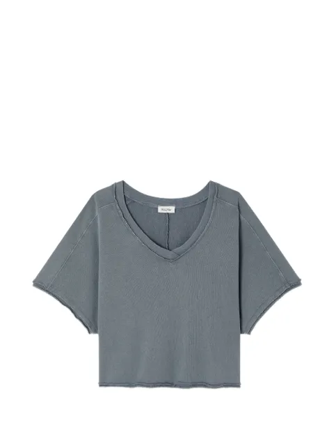 American Vintage Vibtown raw-edge T-shirt Grey VIB02A